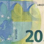 Banconota da 20 euro con evidenza del suo valore collezionistico e collegamento al Superenalotto.